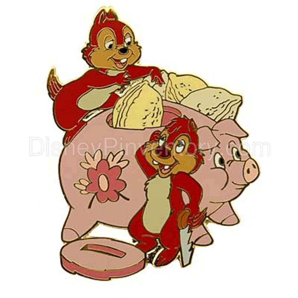 Disney Auctions P.I.N.S. - Chip & Dale Piggy Bank - Pin 1953