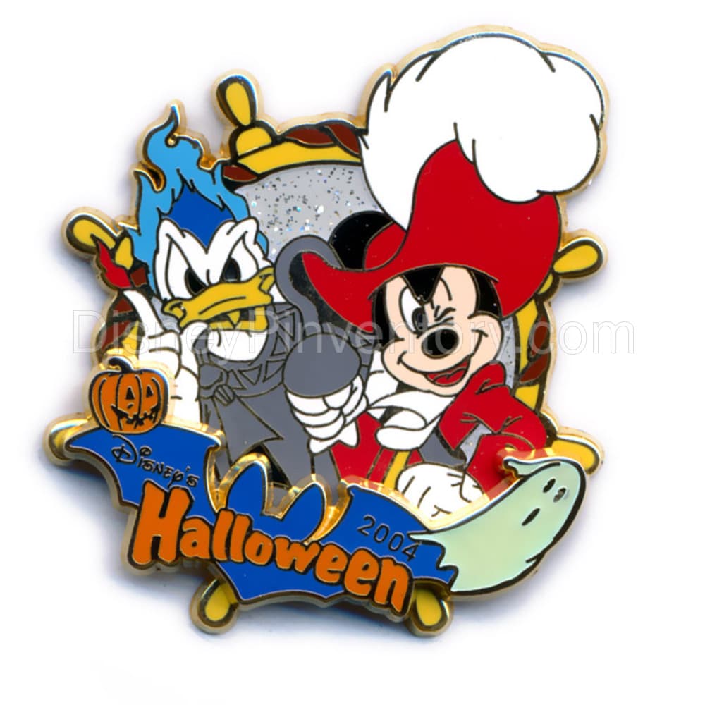 M&P - Halloween 2004 - Mickey Mouse & Donald Duck (Captain Hook & Hades) - Pin 1961