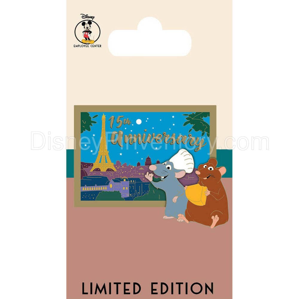 Ratatouille 15th Anniversary Postcards from Paris - Remy & Emile - DEC - Pin 20108