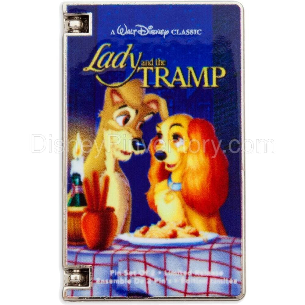 Lady VHS Pin Set - Lady and the Tramp - VHS Case Pin - Pin 20386