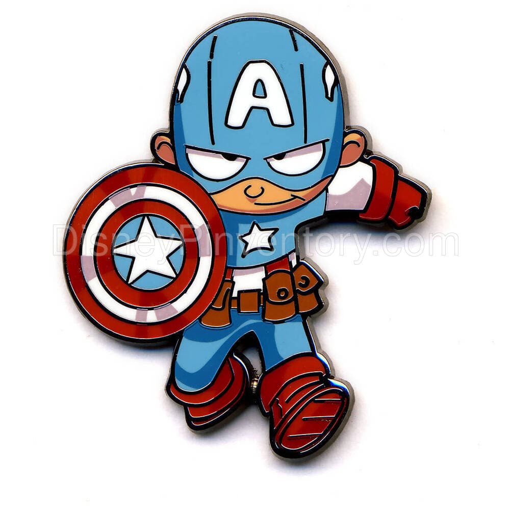 SDCC 2018: Marvel Avengers Pin Set - Captain America Pin - Pin 21787
