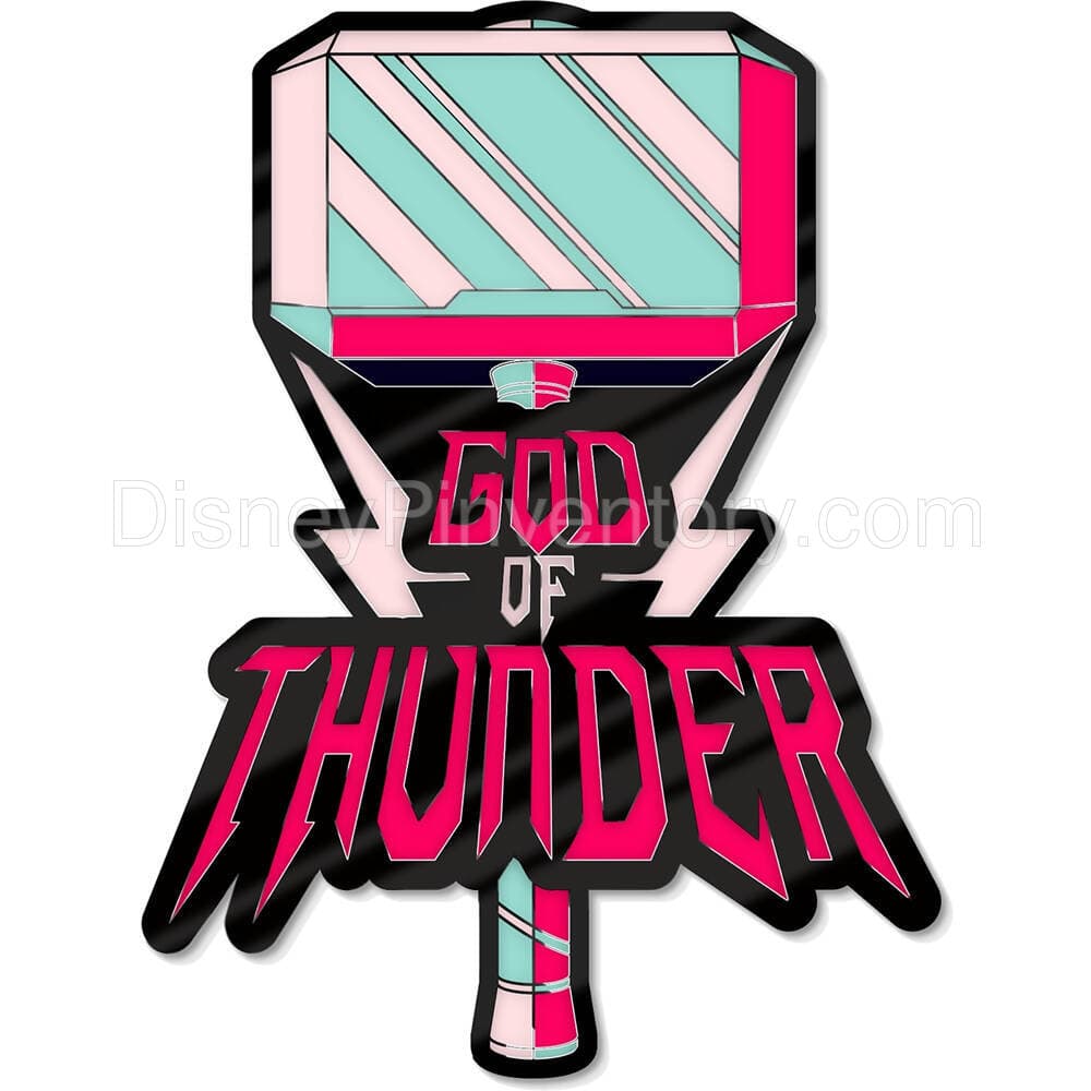D23-Exclusive Marvel's Thor 60th Anniversary Pin Set - Thor & God of Thunder Logos Pin - Pin 22318