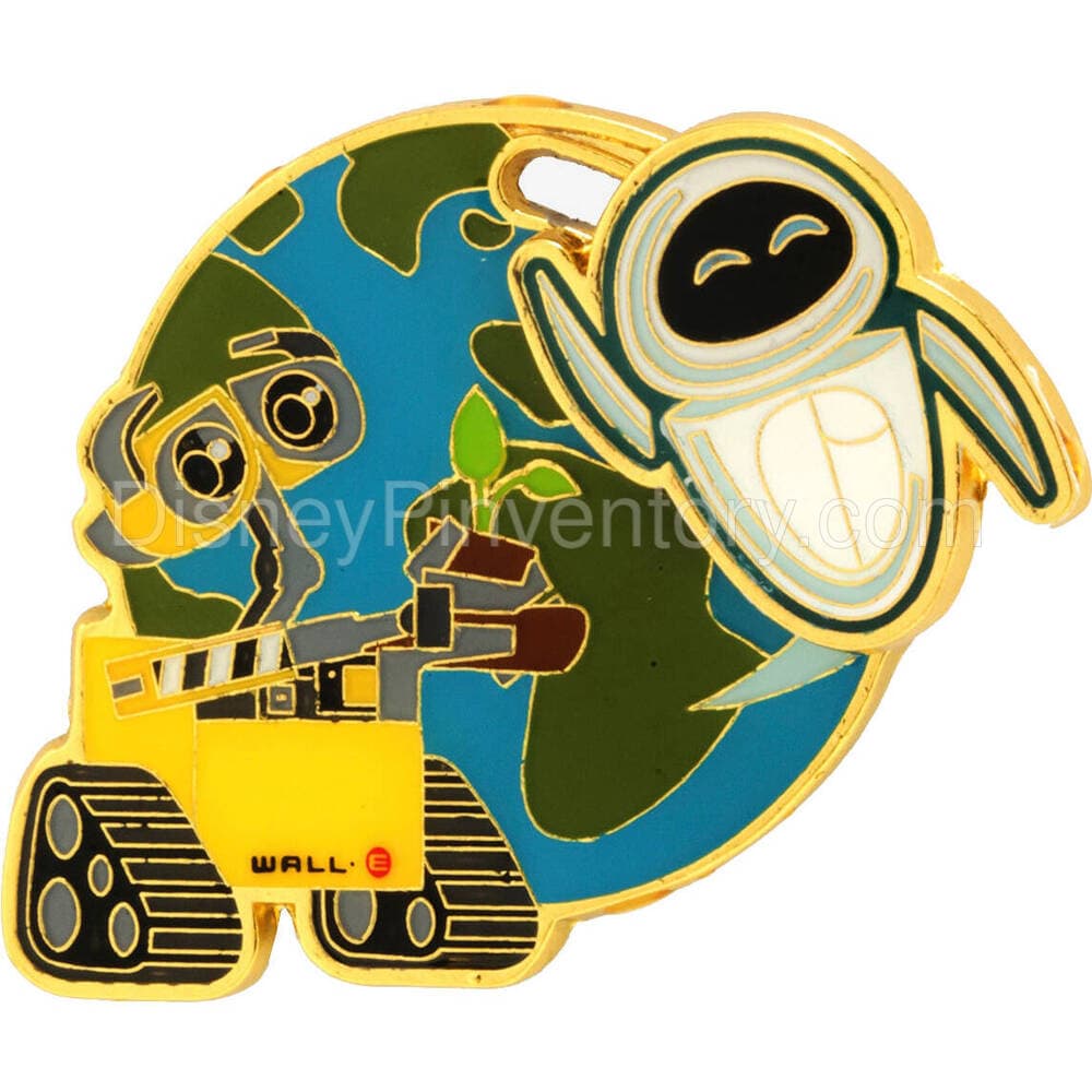 Disney Pixar WALL-E And EVE Enamel Pin - BoxLunch Exclusive - Pin 22636