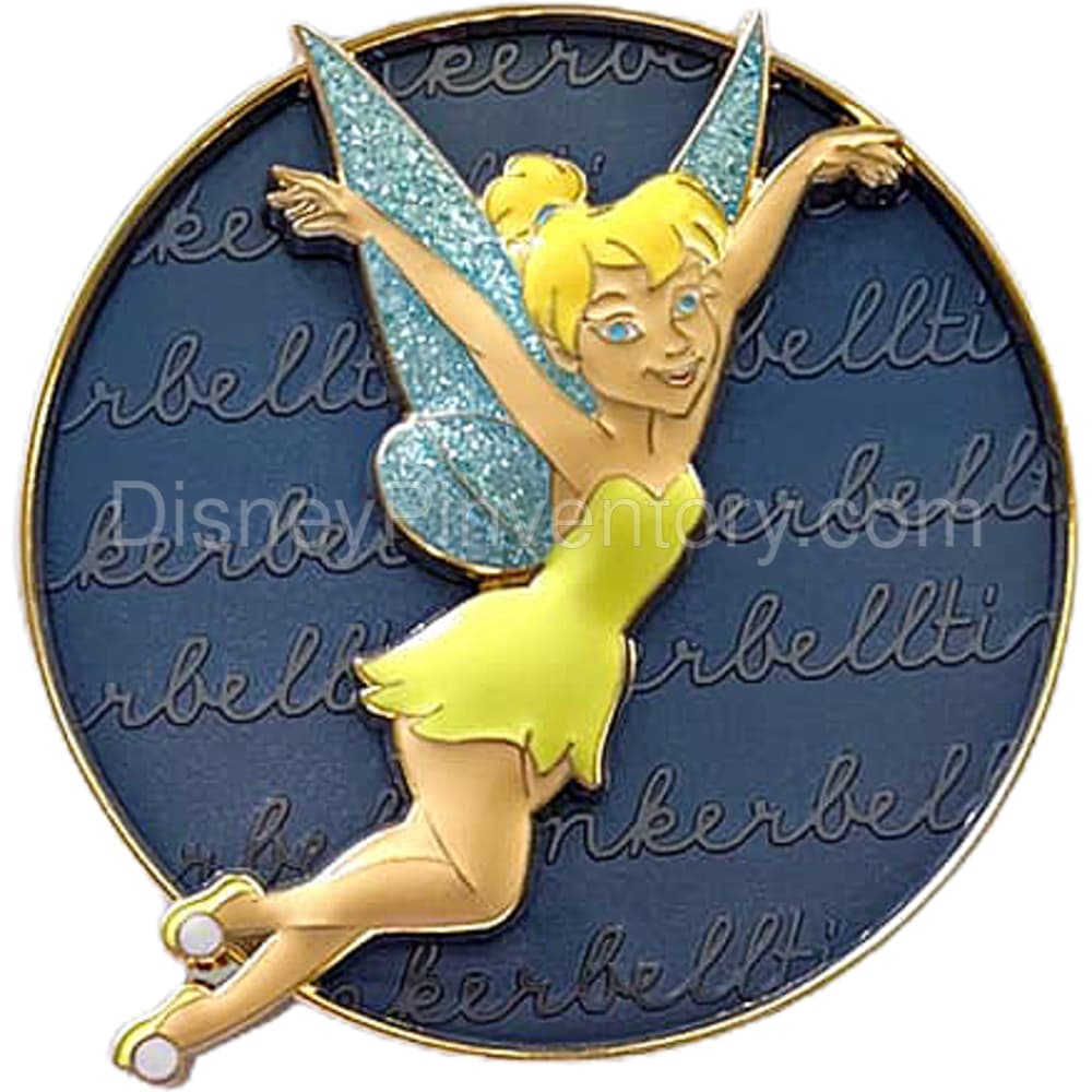 D23 Expo 2022: DSSH Cursive Cuties Series - Tinker Bell Pin - Pin 23080