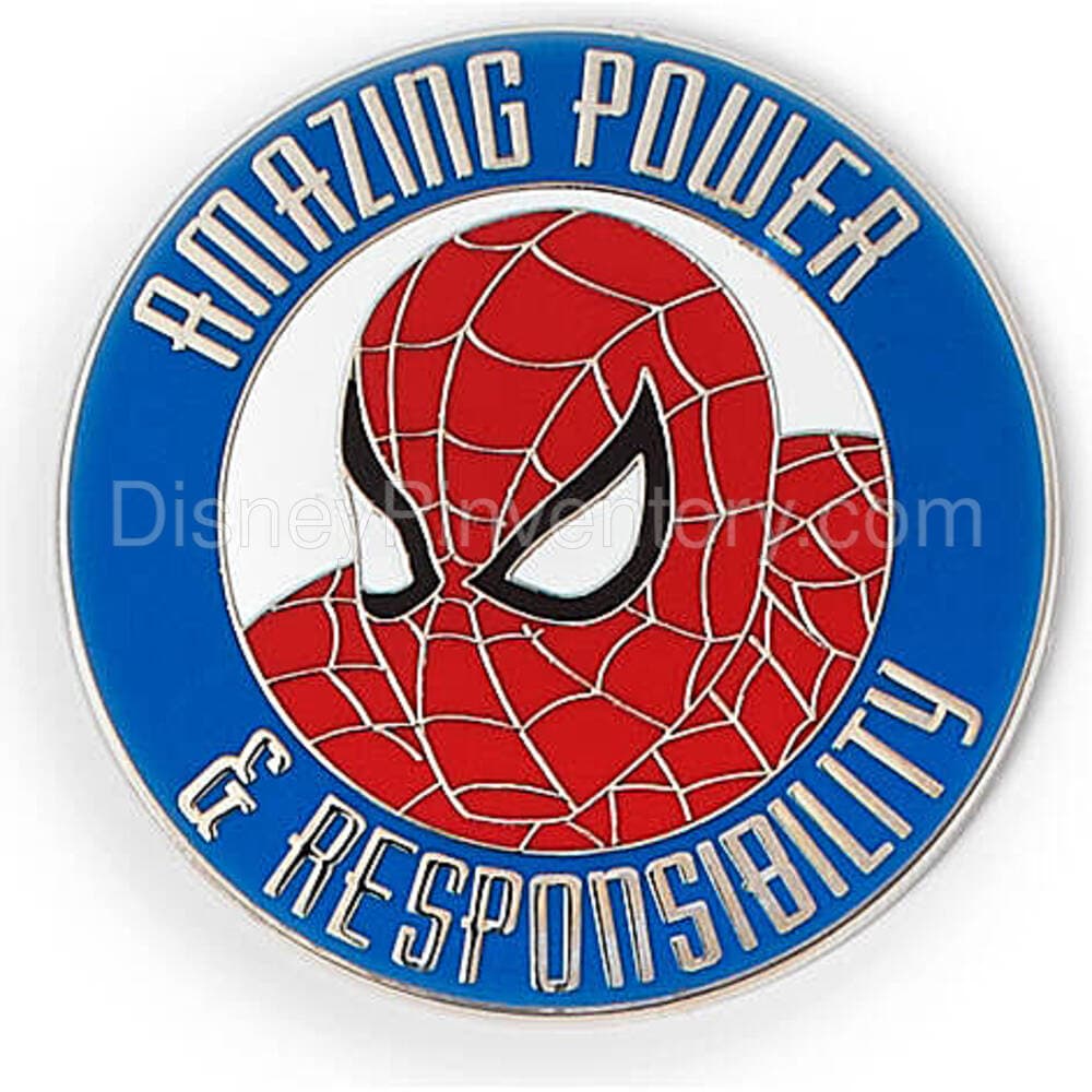 Spider-Man 60th Anniversary Mystery Pin Collection - Amazing Power & Responsibility Pin - Pin 23184