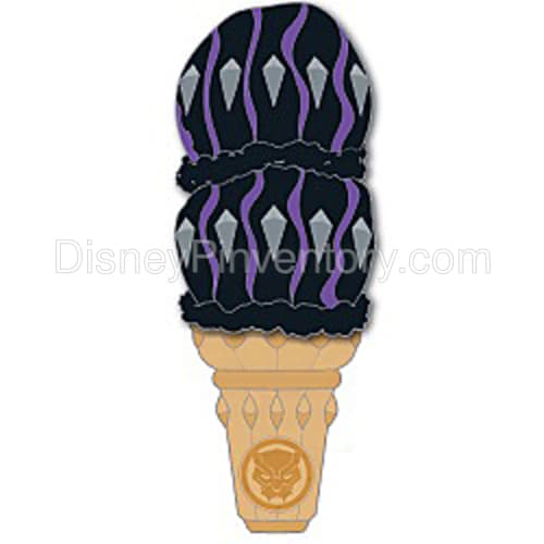 D23 Expo 2022: DSSH Marvel Ice Cream Cone Series - Black Panther Pin - Pin 24608
