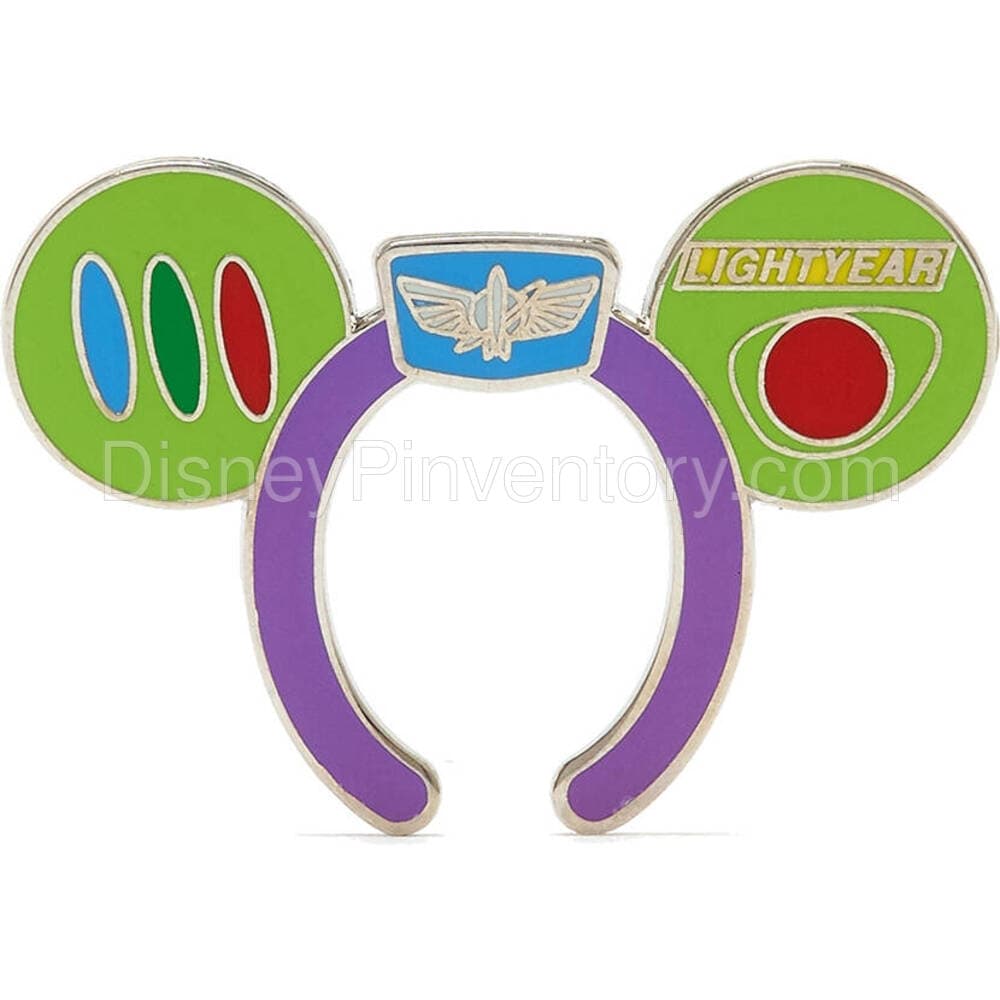 Pixar Mickey Mouse Ear Headband Pin Set 2 - Buzz Lightyear Pin - Pin 24629