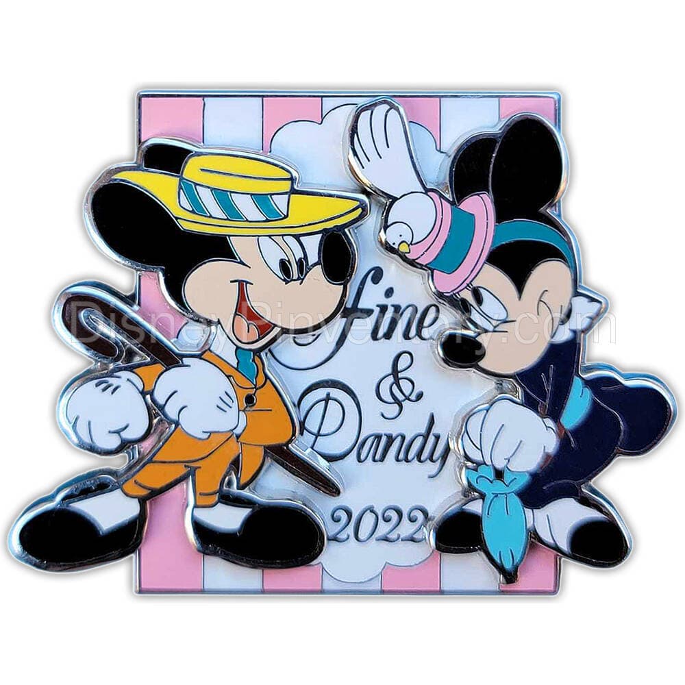 Dapper Day - Fine & Dandy Fall 2022 - Mickey and Minnie Mouse - Pin 24637