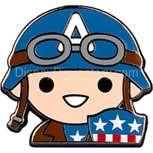 Rescue Suit Captain America Emoji Enamel Pin - Pin 24677