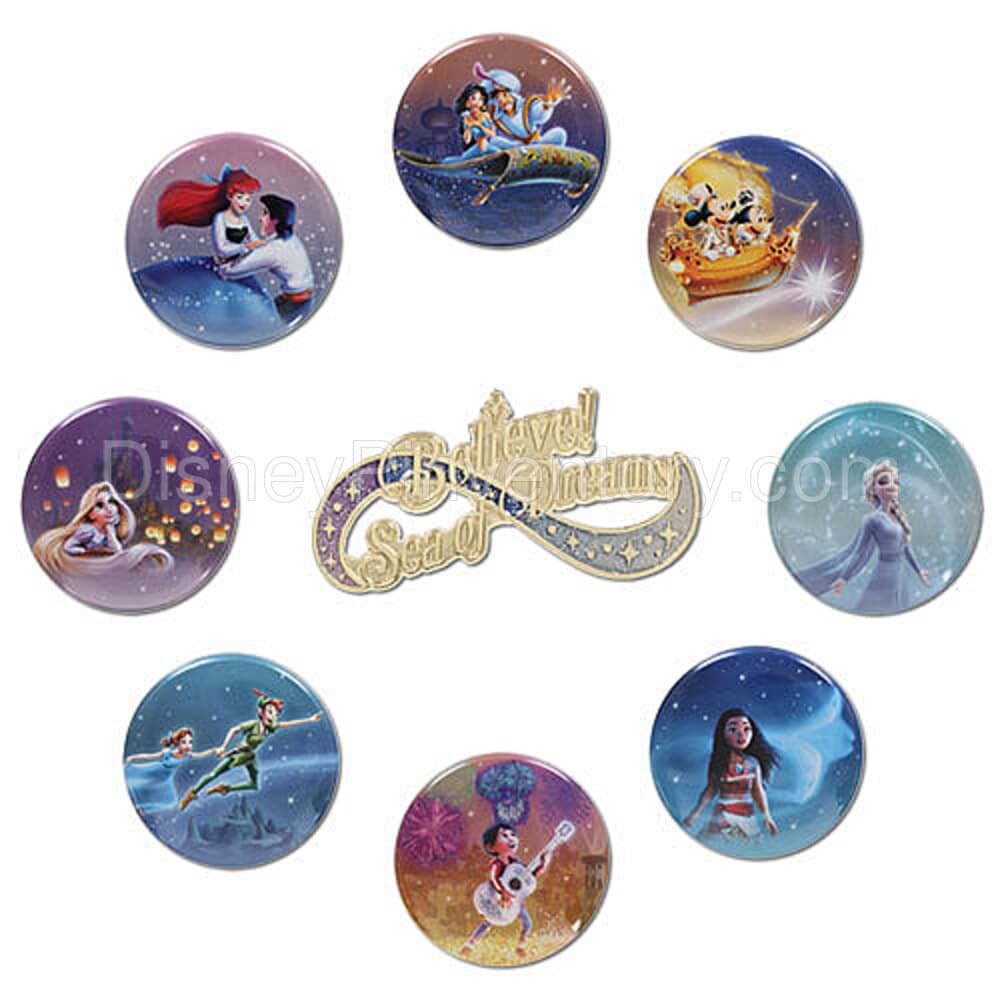 Believe! Sea of Dreams Pin & Button Set - Pin 24738