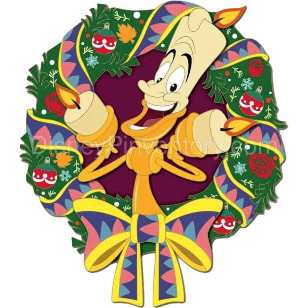 Holiday Wreaths - Lumiere - Disney Employee Center - Pin 24875