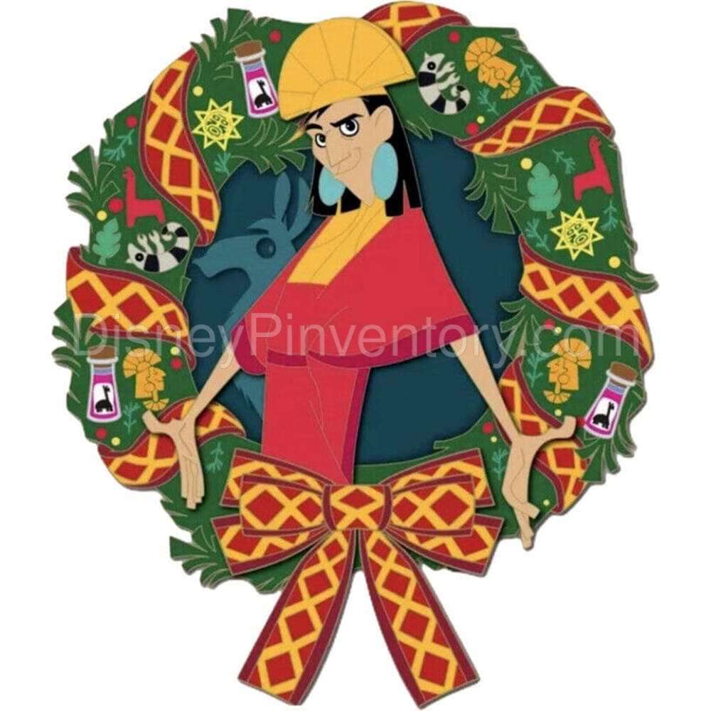 Holiday Wreaths - Kuzco - Disney Employee Center - Pin 24877