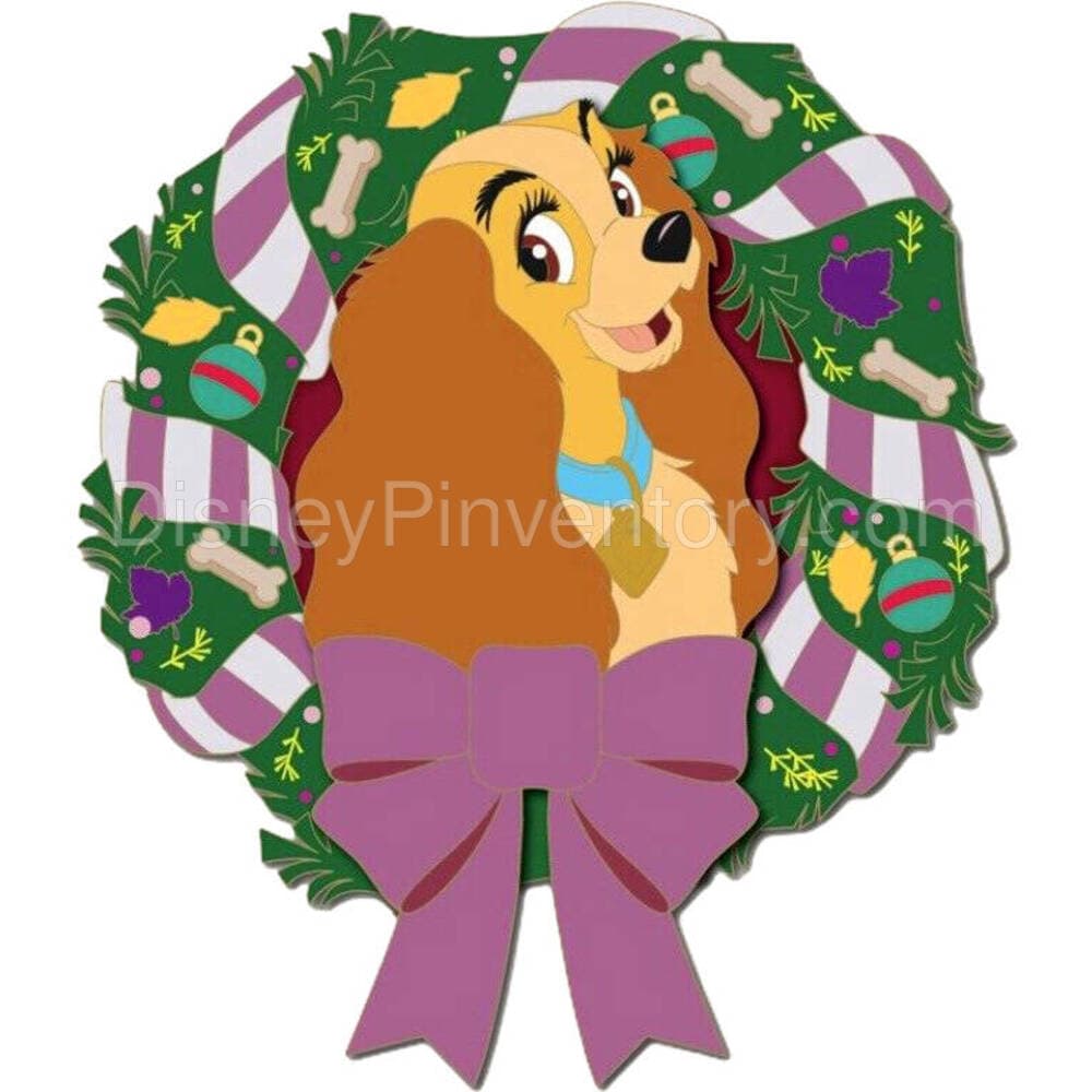 Holiday Wreaths - Lady - Disney Employee Center - Pin 24879