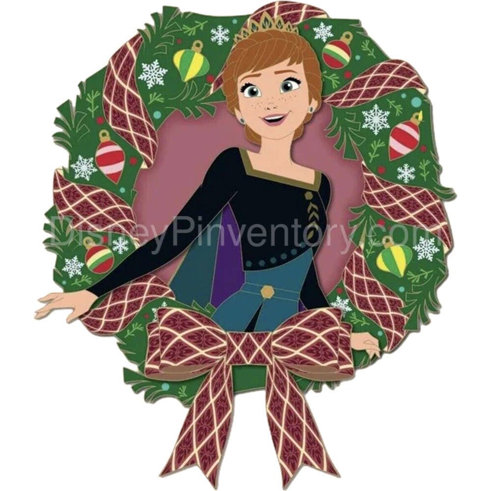 Holiday Wreaths - Anna - Disney Employee Center - Pin 24880