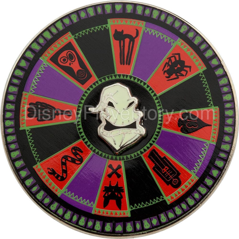 Tim Burton's The Nightmare Before Christmas Pin Set - Oogie Boogie Roulette Wheel Pin - Pin 24992