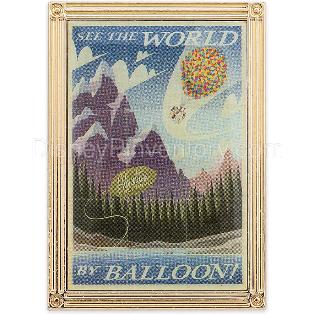 Up 10th Anniversary Pin Set - See the World by Balloon Pin - Pin 25035
