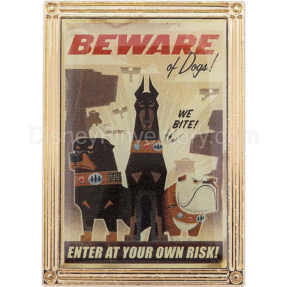 Up 10th Anniversary Pin Set - "Beware of Dogs" Pin - Pin 25039