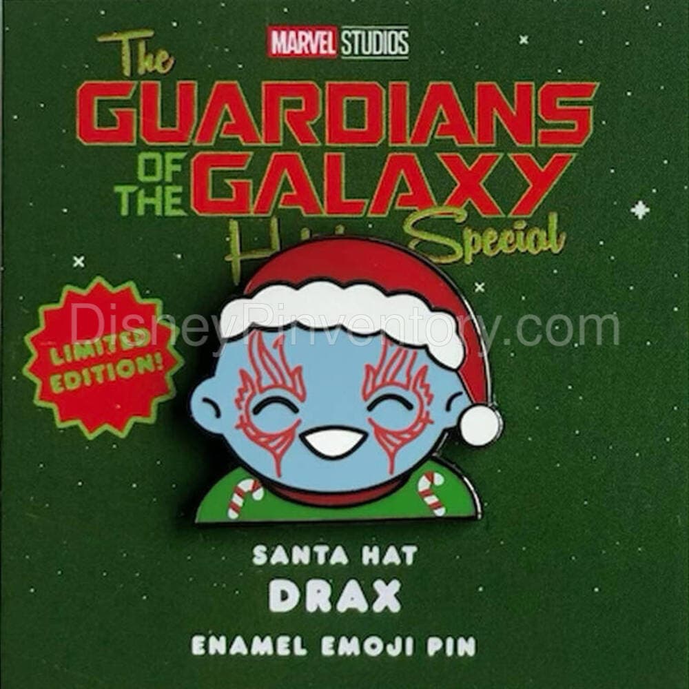 Santa Hat Drax Emoji Enamel Pin - Pin 25225