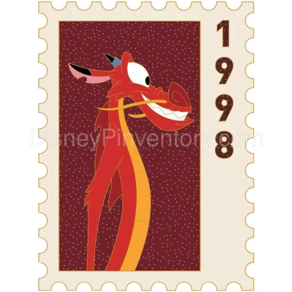 Animal Postage Stamps Series #5: Mushu Pin - Disney Employee Center - Pin 25247