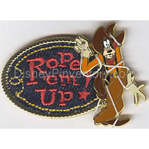 Chip & Dale's Wild Wild West Pin Adventure - Rope Em' Up Goofy - RSP #9 - Pin 2529