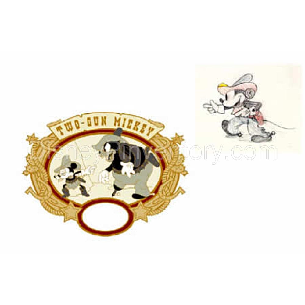 Chip & Dale's Wild Wild West Pin Adventure - Two Gun Mickey - RSP #19 - Pin 2538