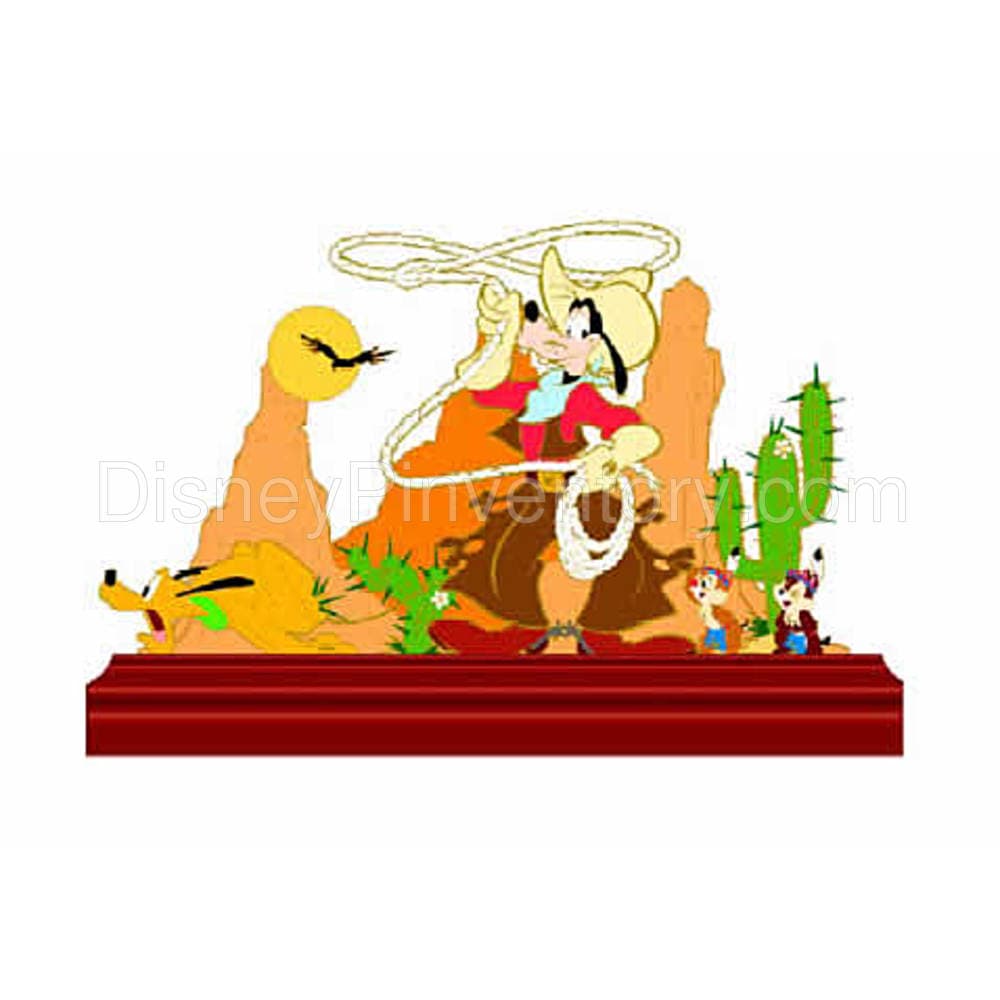 Chip & Dale's Wild Wild West Pin Adventure - Wild West Antics - 3D Desk Set - RSP #26 - Pin 2545