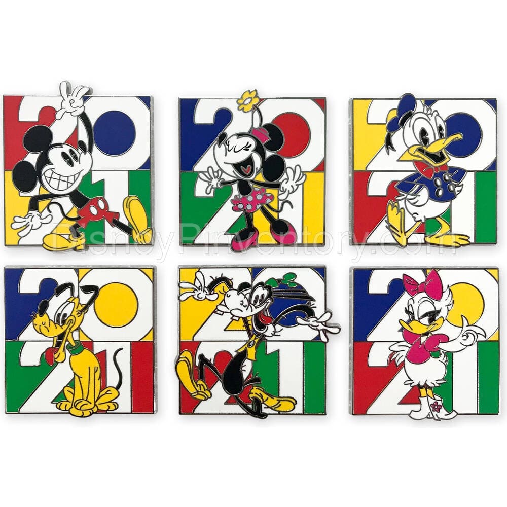 Mickey Mouse & Friends Pin Trading Booster Set - Disney Parks 2021 - Pin 25579
