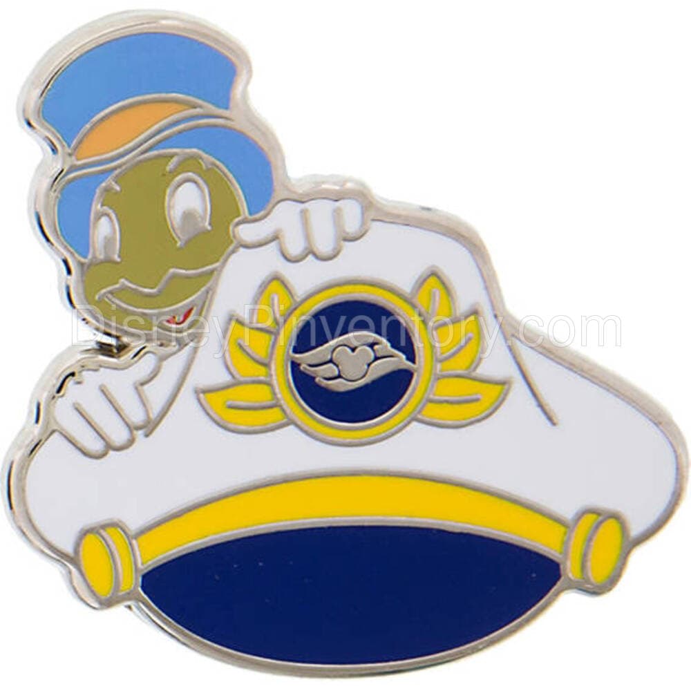 Disney Cruise Line Captain Hat Mystery Set - Jiminy Cricket Pin - Pin 25688