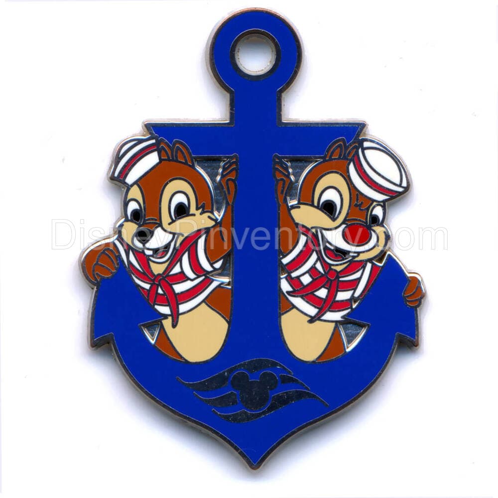 Disney Cruise Line Character Anchor Booster Set - Sailors Chip & Dale Pin - Pin 25692