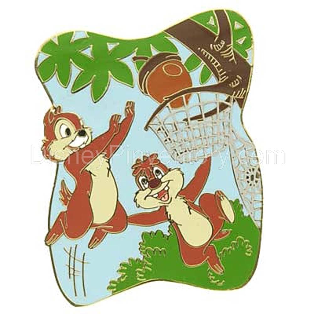 Disney Auctions P.I.N.S. - Chip & Dale Basketball - Pin 2570