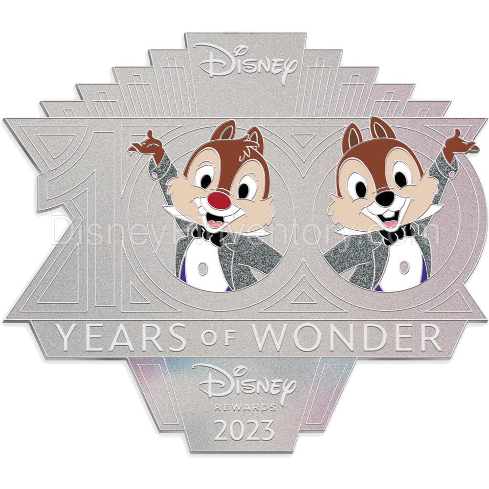 Chip 'n Dale Disney100 Pin - Disney Visa Cardmember Exclusive 2023 - Pin 25921