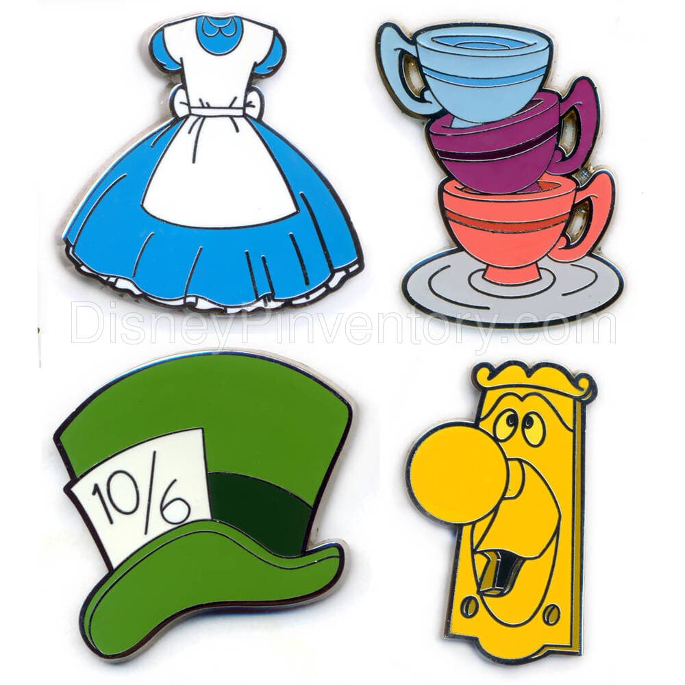 Alice in Wonderland Icons Pin Set - Pin 25964