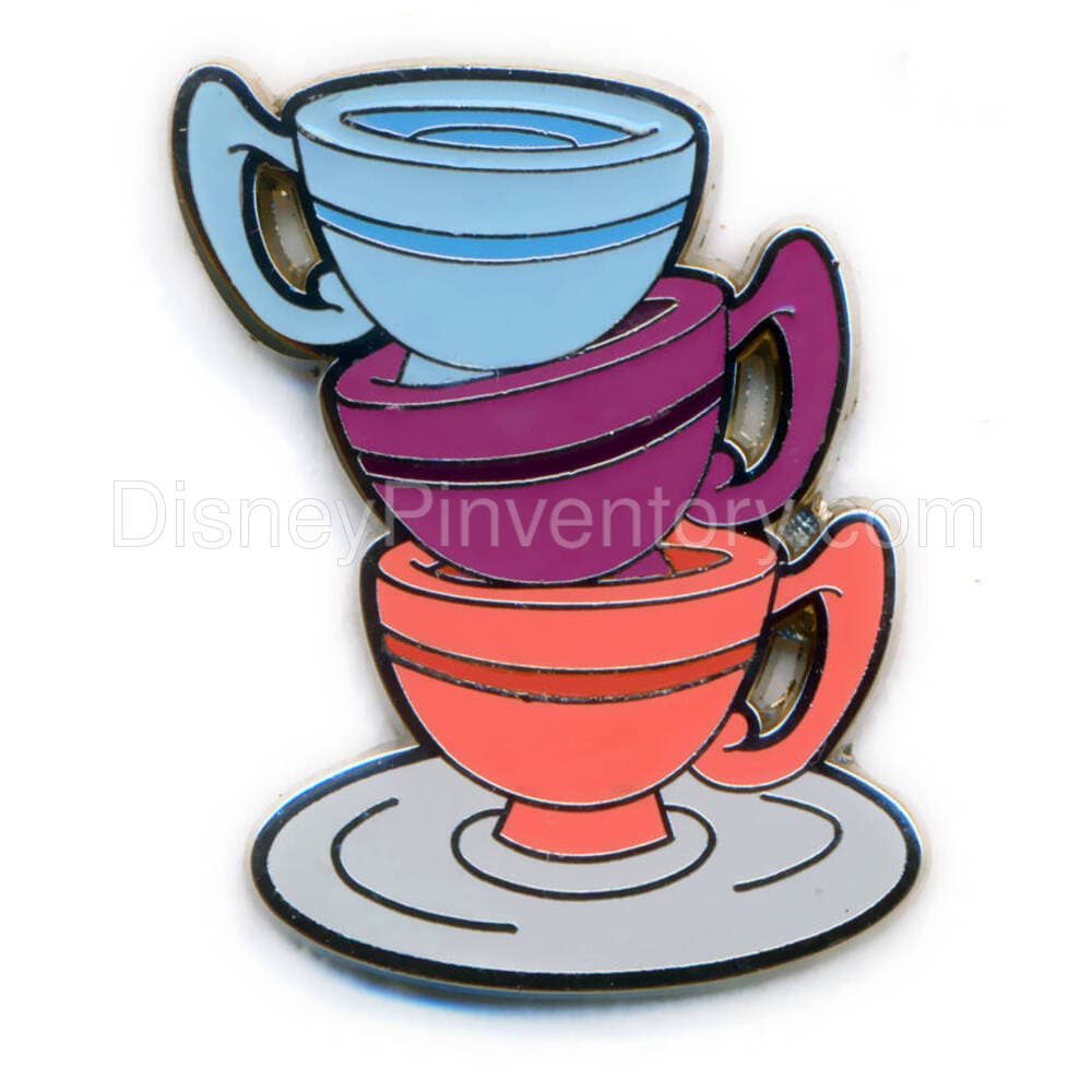 Alice in Wonderland Icons Pin Set - Teacups Pin - Pin 25967