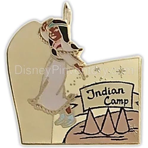 Peter Pan 65th Anniversary Collection - Neverland Map Mystery Set - Tiger Lily at Indian Camp (Conceal) - Pin 26041