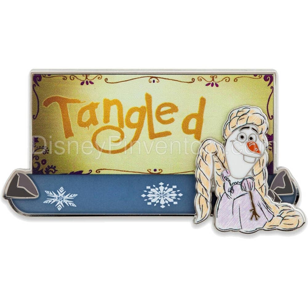 Olaf Disney Awkward Moments Pin Set - Olaf as Rapunzel (Tangled) - Pin 26871