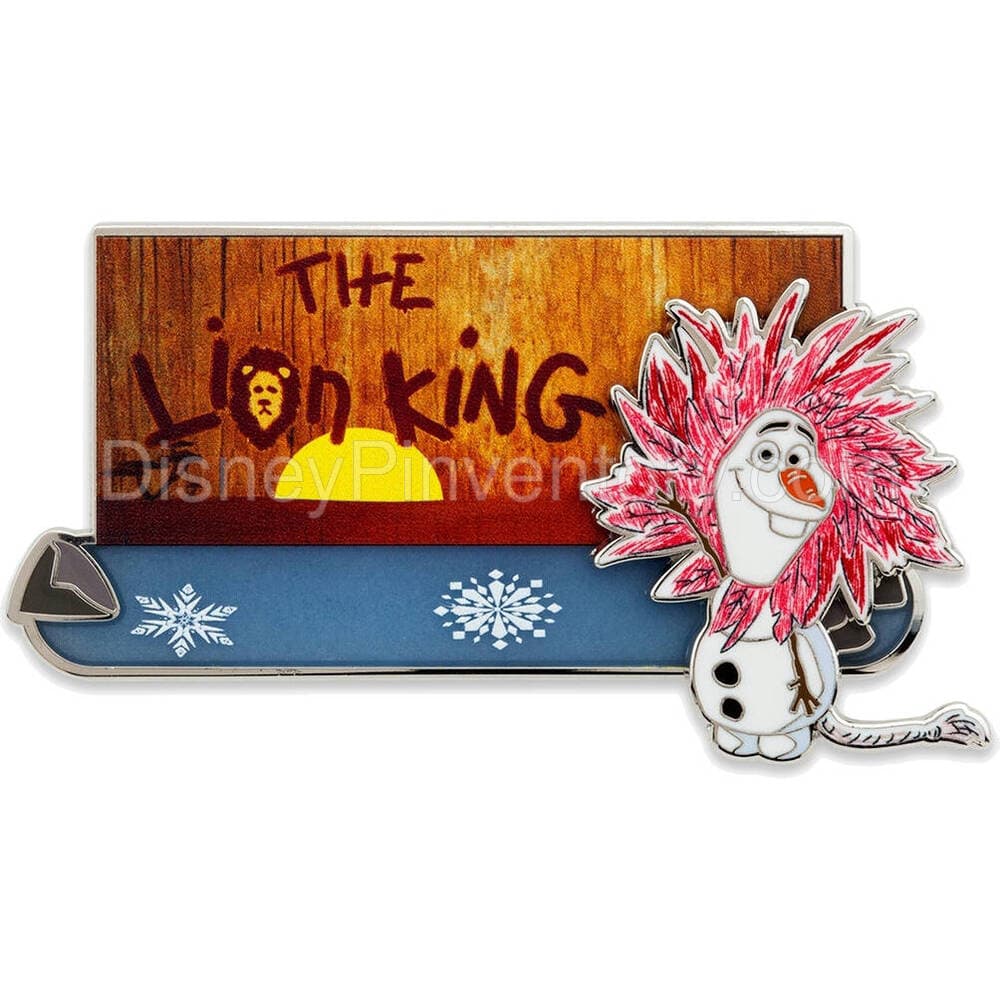 Olaf Disney Awkward Moments Pin Set - Olaf as Simba (The Lion King) - Pin 26872