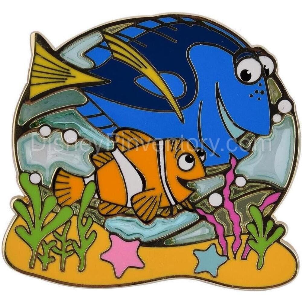 Disney Pixar Finding Nemo Dory & Marlin Enamel Pin - BoxLunch Exclusive - Pin 26915