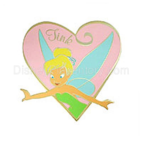 Disney Mall Limited - Tink Posed in a Heart - Pin 2720