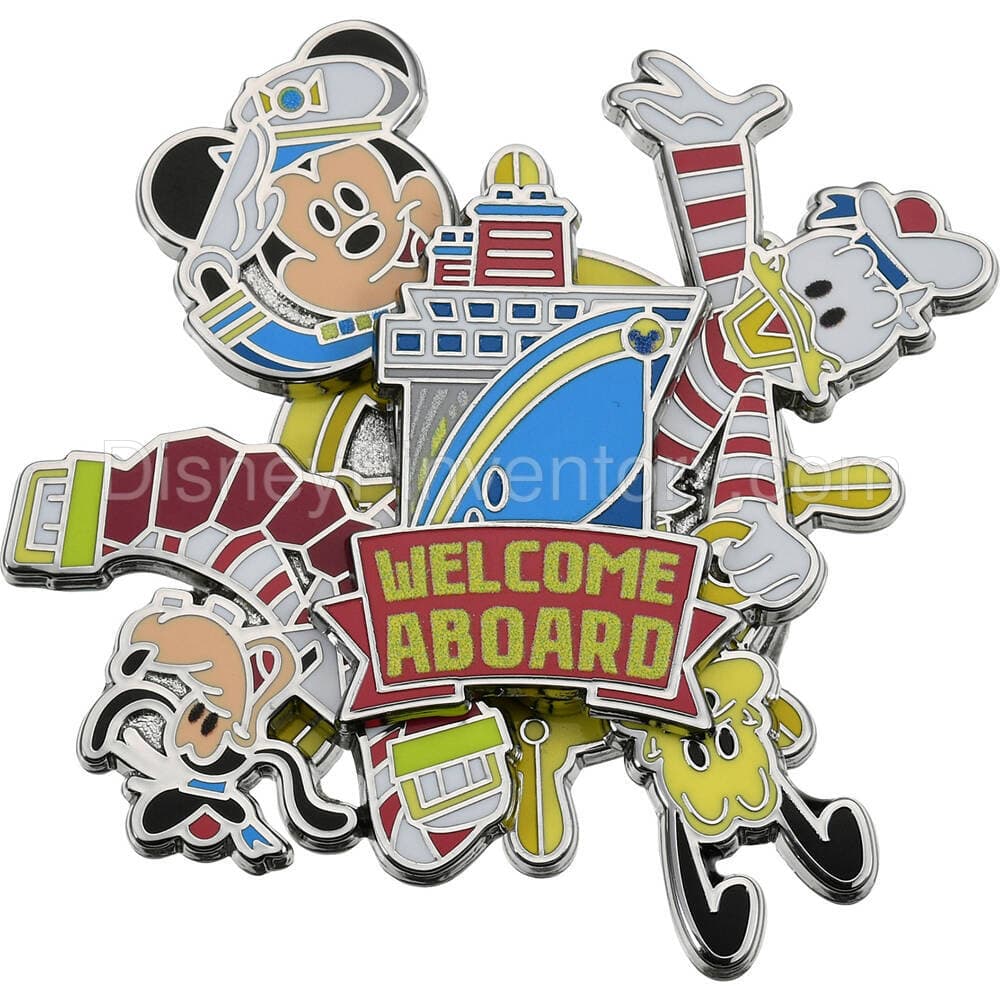 Mickey & Friends Welcome Aboard - Disney Cruise Line - Pin 27255