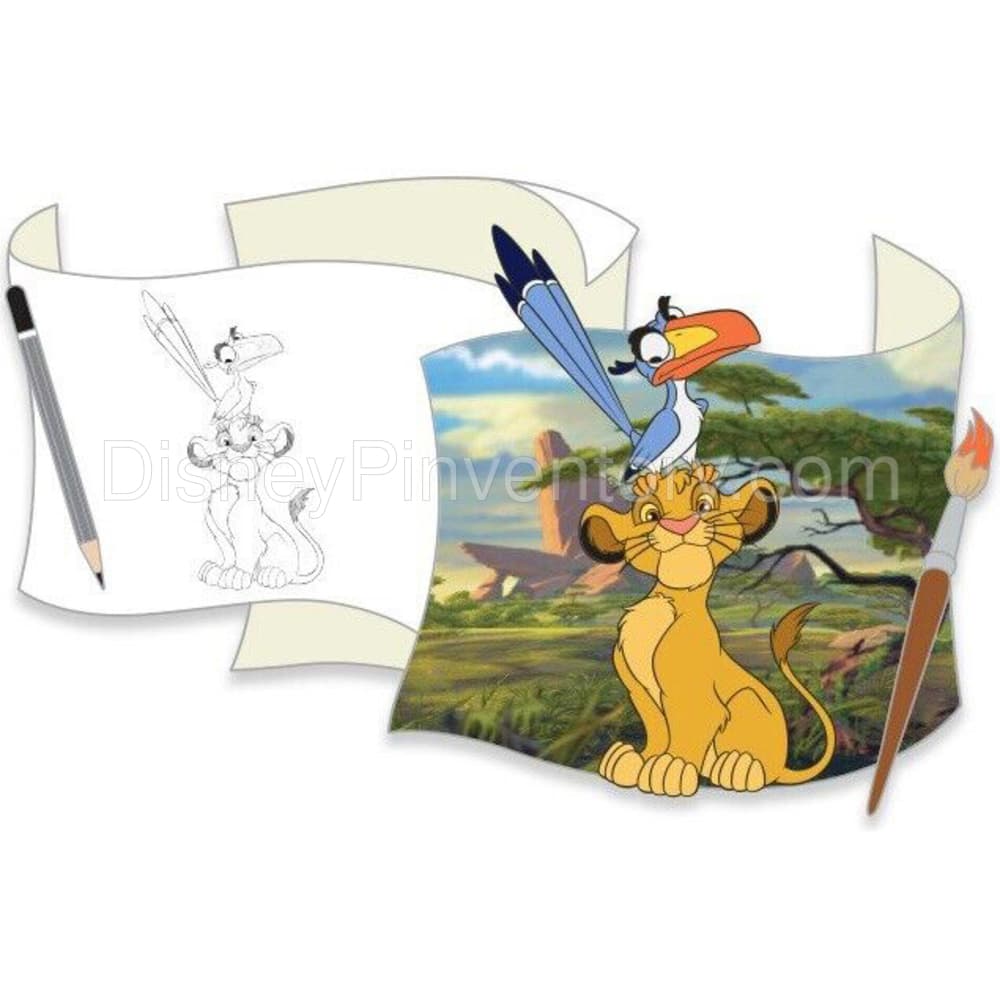 WDI - Off the Page Pin Series 1 - Simba & Zazu - Pin 27439