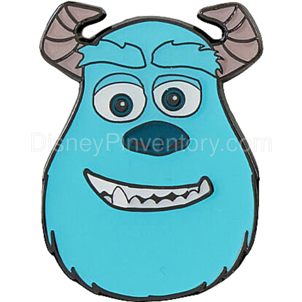 Pixar Sulley Door Mixed Emotions 4-Piece Pin Set - Happy Face - Pin 28054