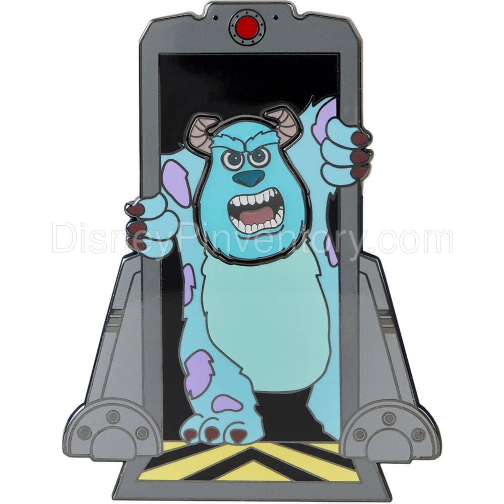Pixar Sulley Door Mixed Emotions 4-Piece Pin Set - Door Base Pin - Pin 28056