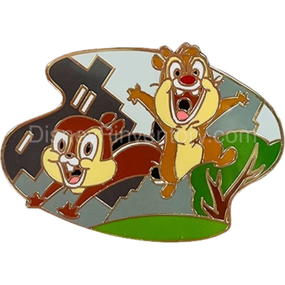 Chip 'n Dale 80th Anniversary Box Pin Set - Park Life - Pin 28293