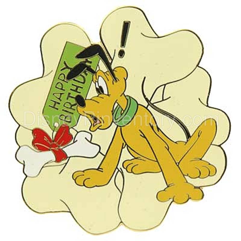 Disney Auctions P.I.N.S. - Pluto Birthday Bone - Pin 2831
