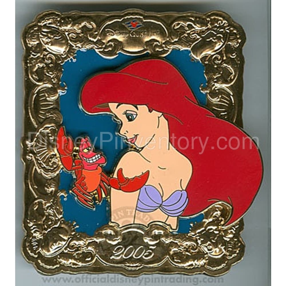 Disney Cruise Line - Featured Artist 2005 Collection - Ariel and Sebastian - Pin 2844
