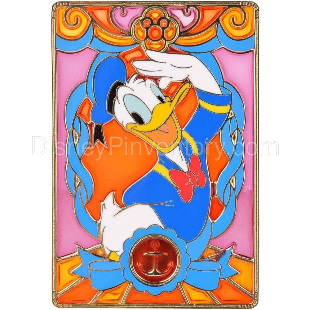 Disney Sensational Six Stained Glass Donald Duck Pin - Palm Exclusive - Pin 28446