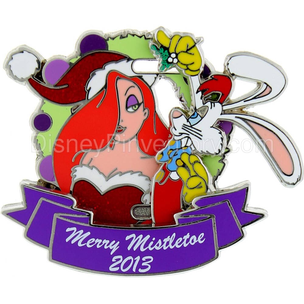 Merry Mistletoe - Jessica and Roger Rabbit pin - Pin 28494
