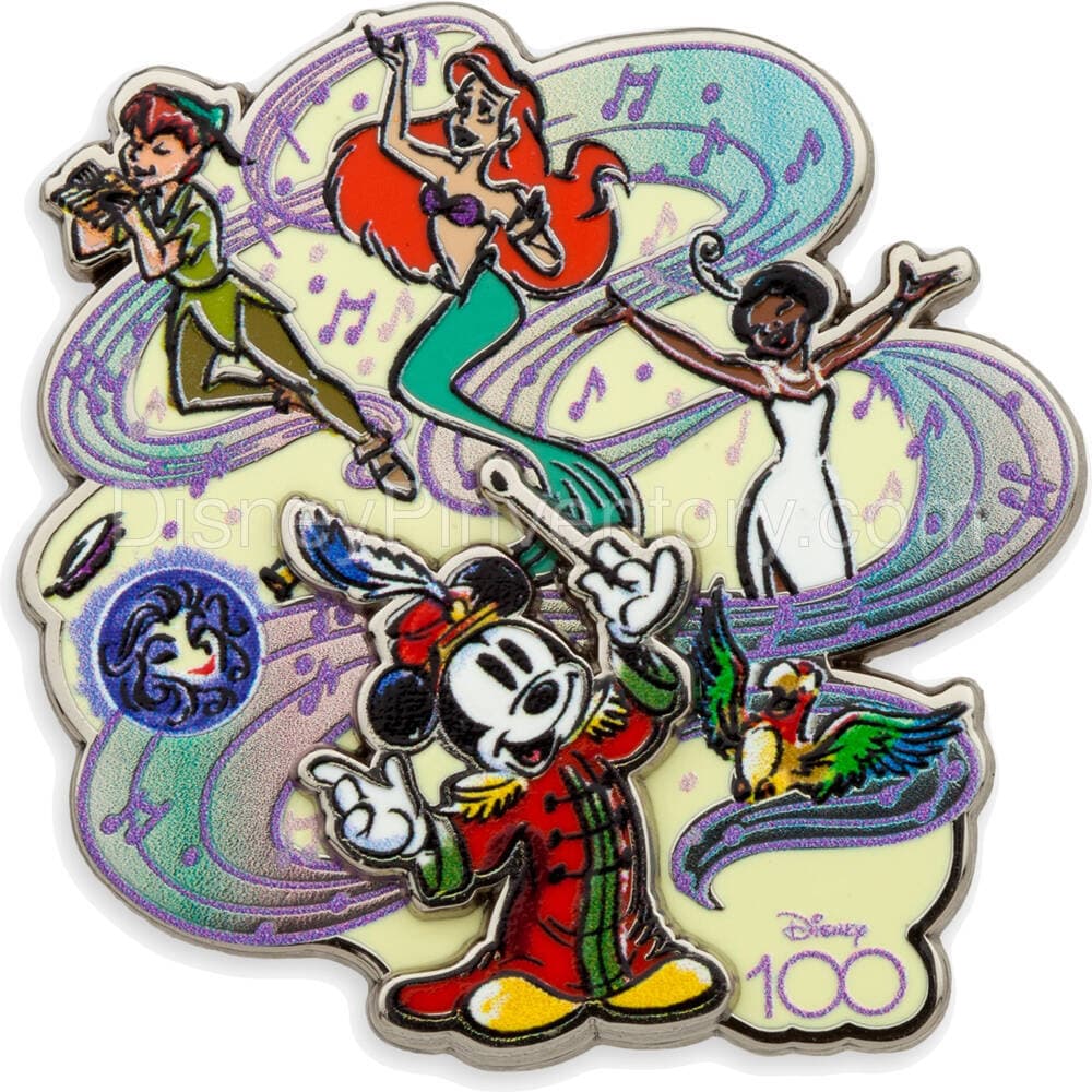 Mickey Mouse, Ariel and Friends Pin - Disney100 Special Moments - Disney Parks - Pin 28829