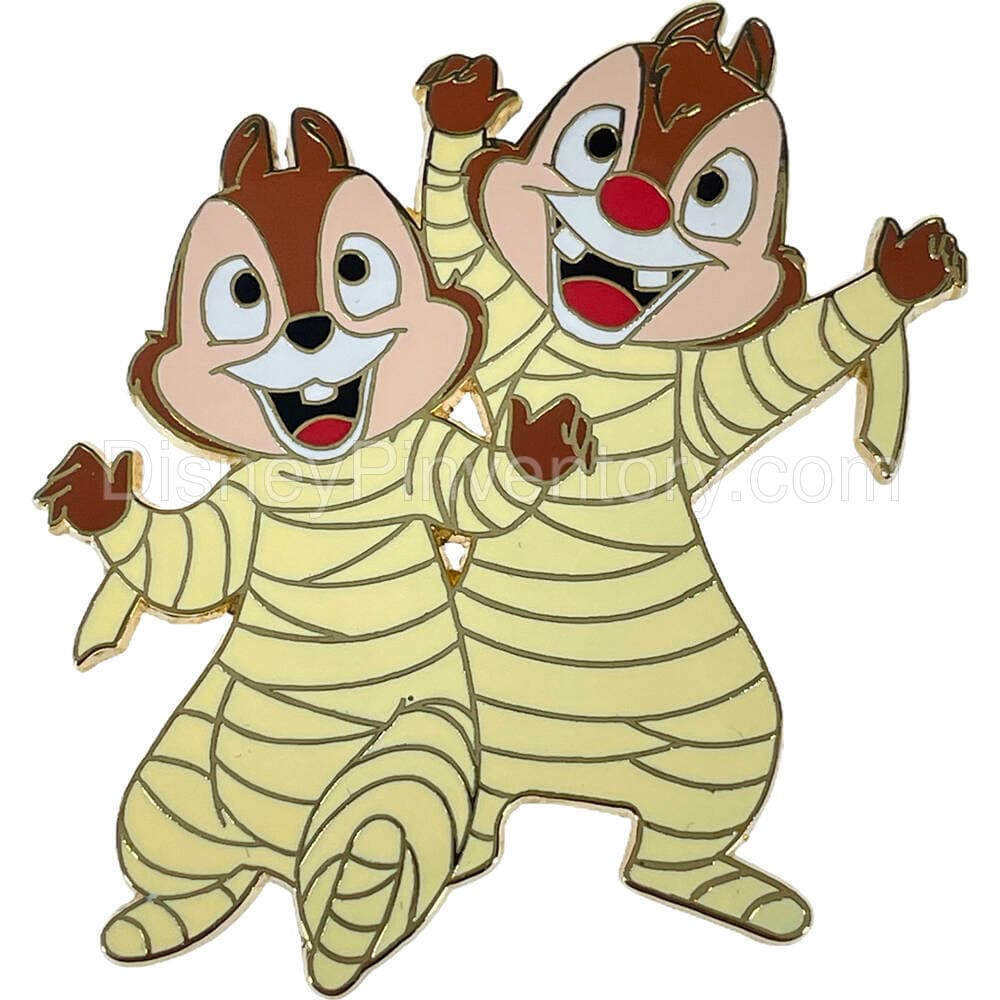 Costume Party Disney Pin Set - Chip an' Dale as Mummies - Pin 28895