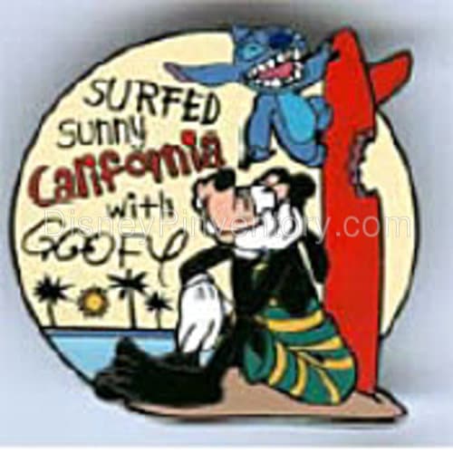 Pin Route 498 - A Surfin' Road Trip - Stitch & Goofy in California - RSP Item 25 - Pin 2909